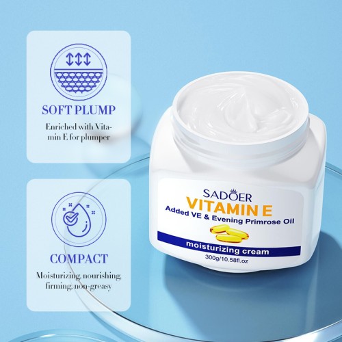 Sadoer Увлажняющий крем с витамином Е Vitamin E Moisturizing Crem, 300г