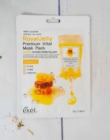 Ekel Тканевая маска с маточным молочком Royal Jelly Premium Vital Mask Pack, 25мл
