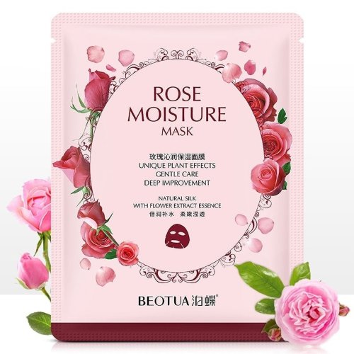 Beotua Тканевая маска для лица с экстрактом розы, 30г