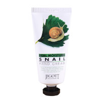 Jigott Крем для рук с муцином улитки Real Moisture Snail Hand Cream, 100мл