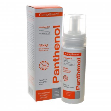 Compliment Panthenol Пенка при различных ожогах, 160мл