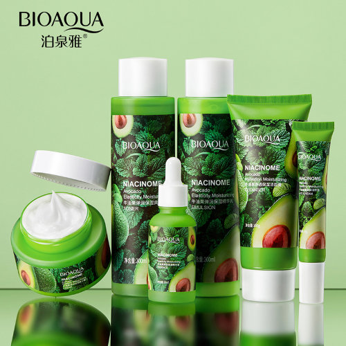 BioAqua Увлажняющий набор из шести средств с экстрактом авокадо и мяты Avocado and Mint Extract Moisturizing Six-piece Set, 100г+50г+20г+30мл+200мл+200мл