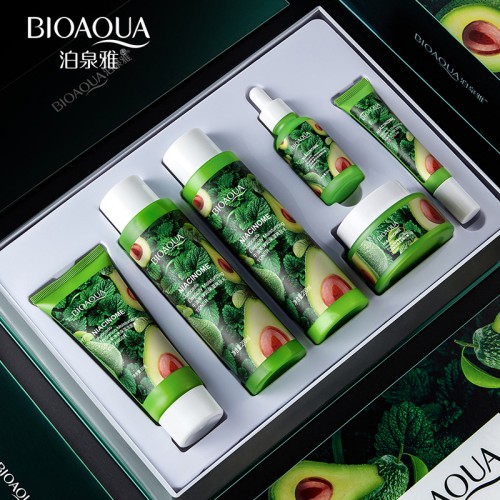 BioAqua Увлажняющий набор из шести средств с экстрактом авокадо и мяты Avocado and Mint Extract Moisturizing Six-piece Set, 100г+50г+20г+30мл+200мл+200мл