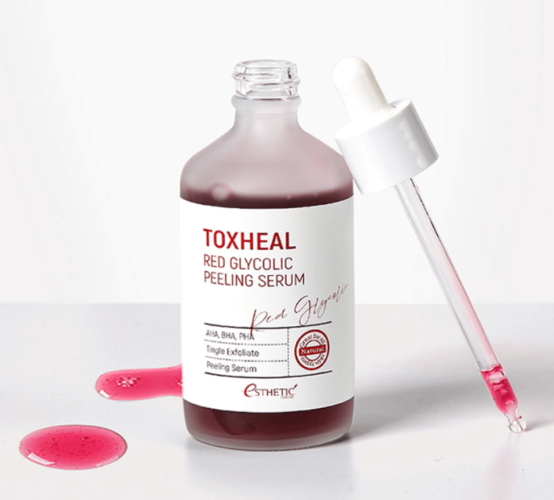 Esthetic House Пилинг-сыворотка гликолевая для лица Toxheal Red Glyucolic Peeling Serum, 100мл