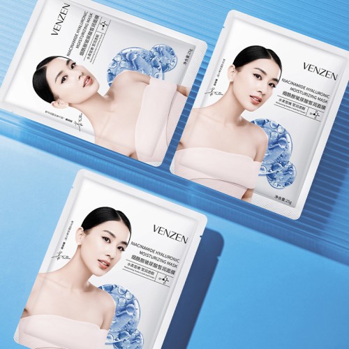 Venzen Увлажняющая увлажняющая маска с гиалуроновой кислотой и ниацинамидом Bosein Hyaluronic Acid And Niacinamide , 25г