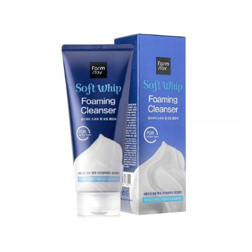 FarmStay Мягкая очищающая пенка с экстрактом коллагена Soft Whip Foaming Cleanser, 180мл
