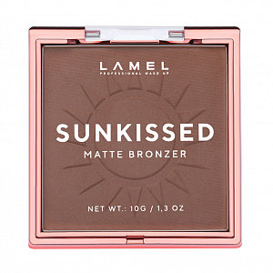 Lamel Пудра бронзер для лица Sunkissed Matte Bronzer, тон 401 бронза