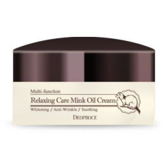 Deoproce Расслабляющий крем для лица с жиром норки Relaxing Care Mink Oil Cream, 100г