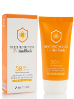 3w Clinic Солнцезащитный крем с коллагеном Multi Protection UV Sun Block SPF 50+ PA+++, 70мл