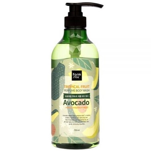 FarmStay Гель для душа с экстрактом авокадо Tropical Fruit Perfume Bodu Wash Avocado, 750мл