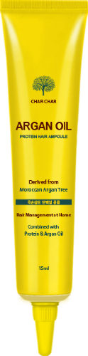 Char Char Сыворотка для волос с аргановым маслом Argan Oil Protein Hair Ampoule, 15мл