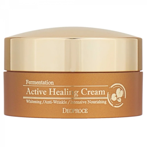 Deoproce Кислородный крем для лица с ферментированными экстрактами Fermentation Active Healing Cream, 100г