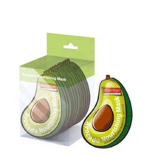 Purederm Питательная маска для лица с авокадо Avocado Nourishing Mask, 5г