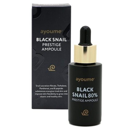 Ayoume Ампульная сыворотка с муцином черной улитки Black Snail Prestige Ampoule, 30мл
