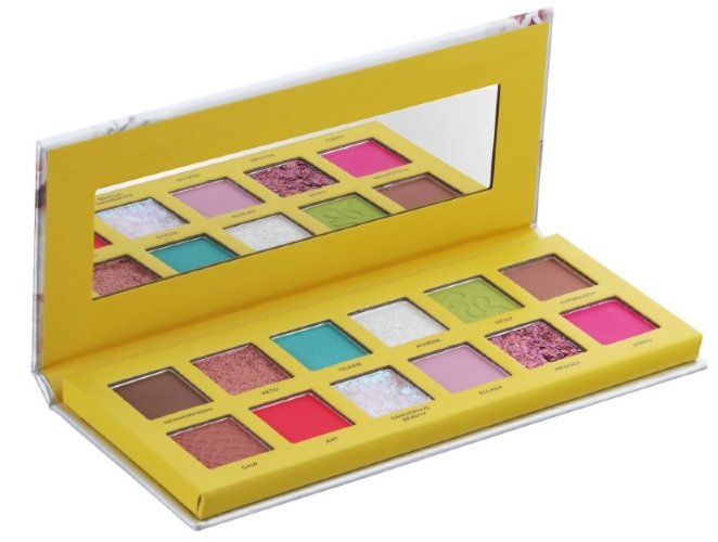 Lamel Палетка теней для век Meduza, 12 оттенков 