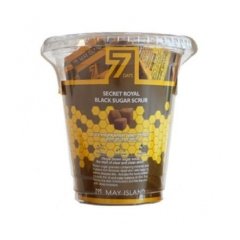 May Island Скраб для лица с коричневым сахаром и медом 7 Days Secret Royal Black Sugar Scrub, 5г