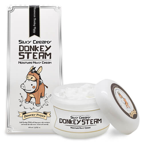 Elizavecca Увлажняющий паровой крем для лица Silky Creamy Donkey Steam Moisture Milky Cream, 100мл
