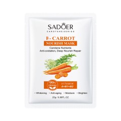 Sadoer Питательная тканевая маска с экстрактом моркови B-Carrot, 25г