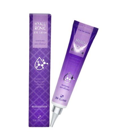 3W Clinic Крем для век с гиалуроновой кислотой Hyaluronic Eye Cream, 40мл