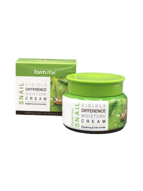 FarmStay Крем с экстрактом улиточного муцина Snail Visible Difference Moisture Cream, 100г