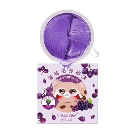 SersanLove Гидрогелевые патчи для кожи вокруг глаз с экстрактом винограда Grape Water Optic Eye Mask, 60шт 