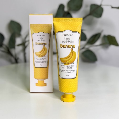 FarmStay Крем для рук с экстрактом банана I am Real Fruit Banana Hand Cream, 100г
