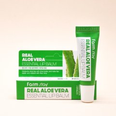 FarmStay Увлажняющий Бальзам для губ Алое ALOE VERA ESSENTIAL LIP BALM , 10 мл