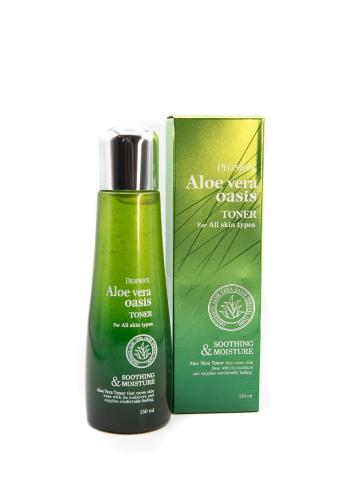 Deoproce Увлажняющий тонер для лица с алоэ вера Aloe Vera Oasis Toner, 150мл