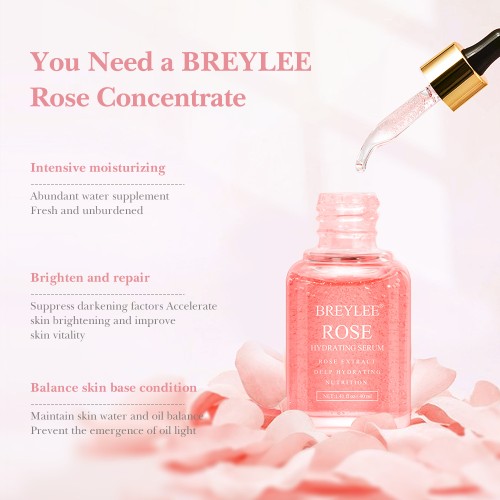 Breylee Увлажняющая сыворотка для лица с экстрактом розы Rose Hydrating Serum, 40мл