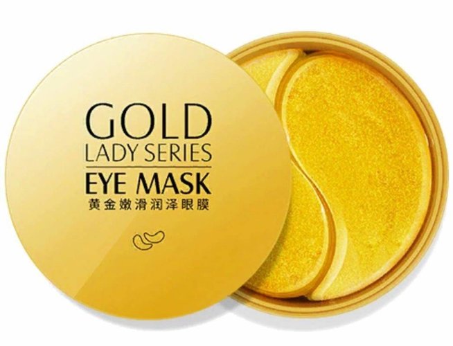 Images Увлажняющие гидрогелевые патчи с частицами золота для кожи вокруг глаз Gold Lady Series Eye Mask, 60шт
