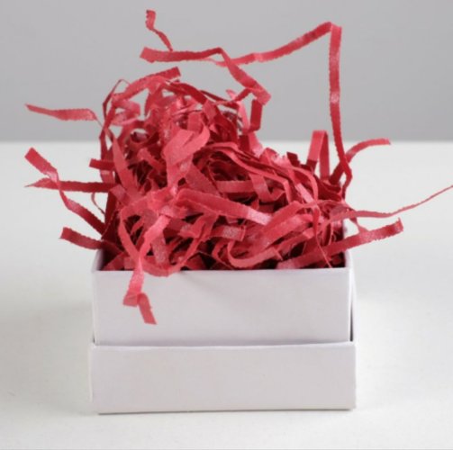 Наполнитель бумажный «Императорский красный», металлизированный, 50 г