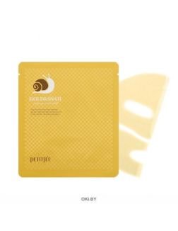 Petitfee Гидрогелевая маска для лица с золотом и муцином улитки Gold&Snail Hydrogel Mask Pack, 30г*5шт