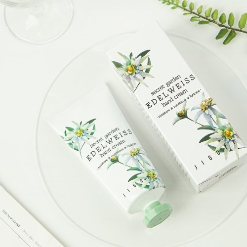 Jigott Крем для рук с экстрактом эдельвейса Secret Garden Edelweiss Hand Cream, 100мл 