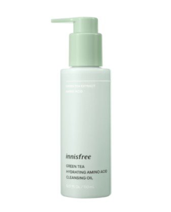 Innisfree Гидрофильное масло для снятия макияжа с экстрактом зеленого чая Green Tea Hydrating Amino Acid Cleansing Oil, 150мл