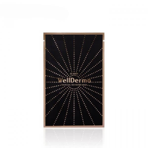 Wellderma Тканевая маска с древесным углем и германием GE Charcoal Sea Water Mask, 25мл*10шт