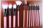 Набор кистей для макияжа в тубусе, 12шт
