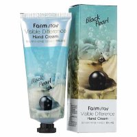 FarmStay Крем для рук с экстрактом черного жемчуга Visible Difference Hand Cream Black Pearl, 100мл