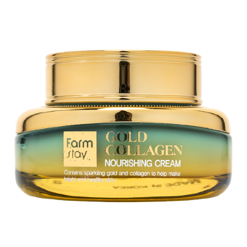 FarmStay Питательный крем для лица с коллагеном Gold Collagen Nourishing Cream, 55мл