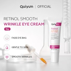 Quiyum Разглаживающий крем для кожи вокруг глаз с ретинолом Retinol Smooth Wrinkle Eye Cream, 15г