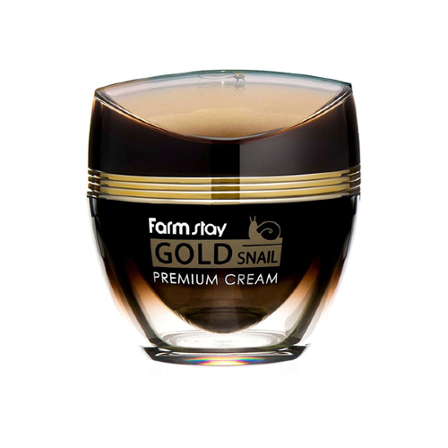 FarmStay Крем для лица с золотом и экстрактом улиточного муцина Gold Snail Premium Cream, 50мл