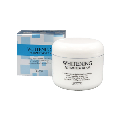 Jigott Осветляющий крем для лица Whitening Activated Cream, 100г
