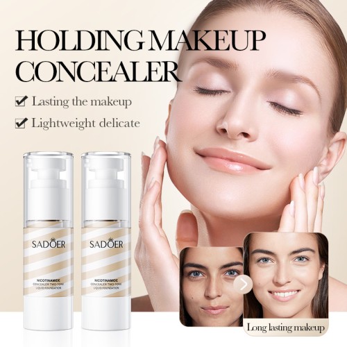 Sadoer Двухцветный консилер с никотинамидами Nicotinamide, 35мл