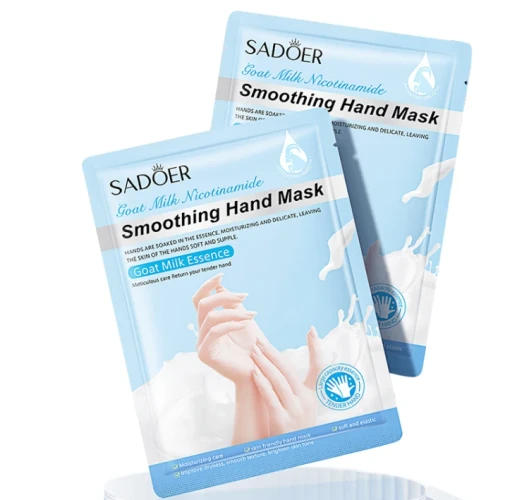 Sadoer Увлажняющая маска-перчатки с никотинамидом и козьим молоком Smoothing Hand Mask, 35г