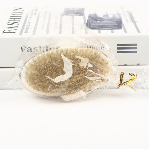 Щетка для сухого массажа со съемной ручкой, 42см