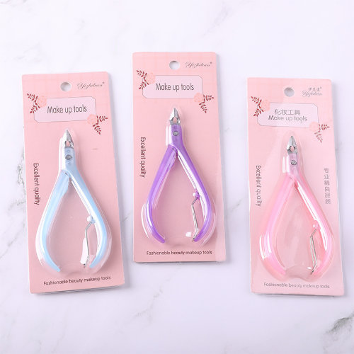 Щипчики маникюрные, цвет микс