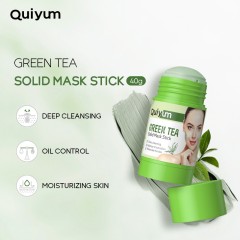 Quiyum Грязевая маска-стик с экстрактом зеленого чая Solid Mask Stik, 40г