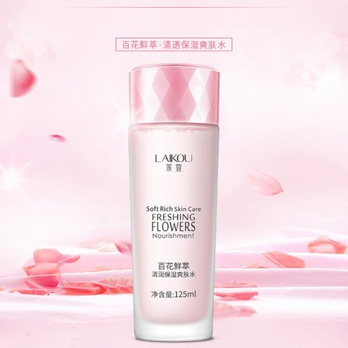 Laikou Тонер для лица с цветочными экстрактами Freshing Flowers Astringent, 125мл