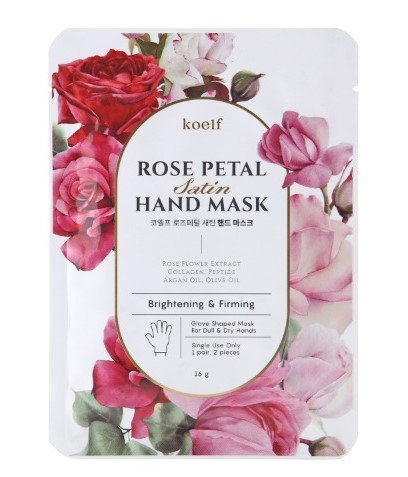 Petitfee (Koelf) Маска-перчатки для рук с экстрактом розы Rose Petal Satin Hand Mask, 16г