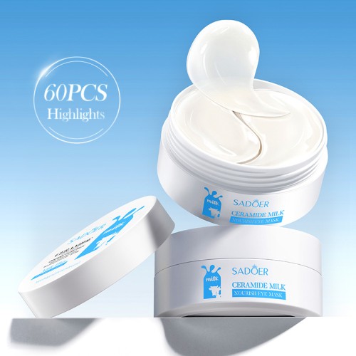 Sadoer Гидрогелевые патчи для кожи вокруг глаз молочные Milk Plus, 60шт