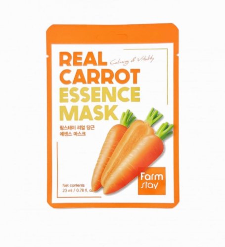 Farm Stay Тканевая маска с экстрактом моркови Real Carrot Essence Mask, 23мл*10шт